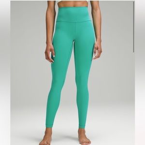Kelly Green Lululemon Align High-Rise Leggings 28”